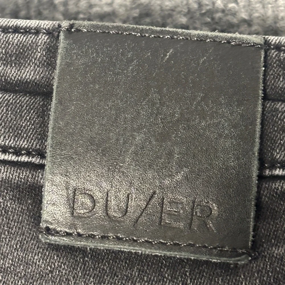 DU/ER‎ Performance Jeans Mens 28x32 Faded Black Slim Fit Denim Casual